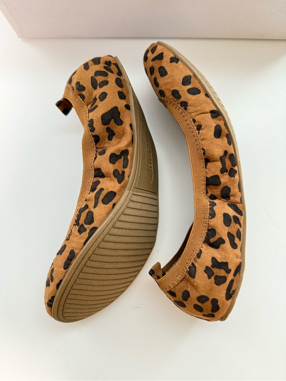 Unlisted Leopard-Print Ballet Flats in Tan and Black - Picture 7 of 8
